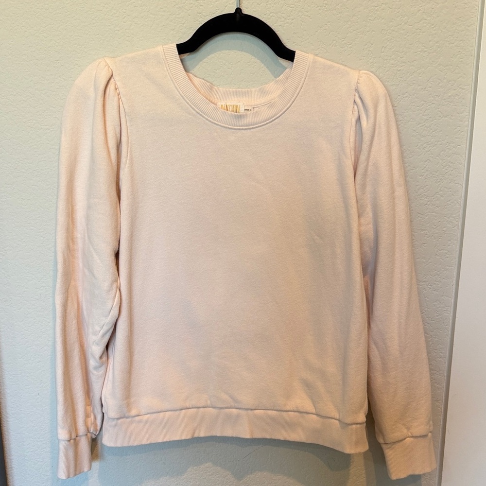 🤎🤍 NATION LTD. 🤍🤎 Women's Puff Sleeve Crewneck Sweatshirt